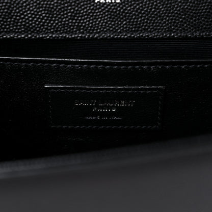 Saint Laurent Grain De Poudre Medium Classic Monogram Kate Satchel Black 7 of 11