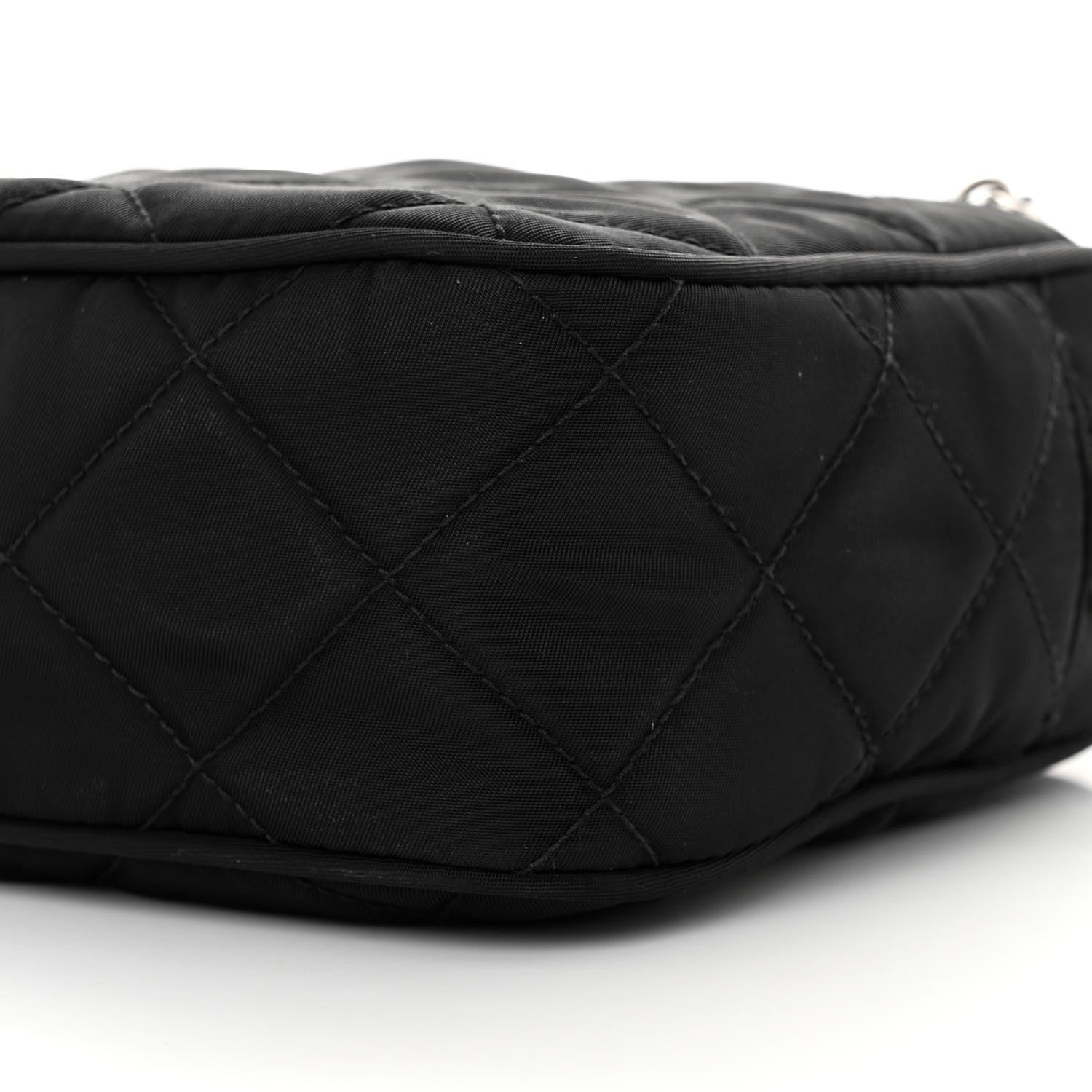 Prada Nylon Tessuto Impuntu Quilted Bandoliera Crossbody Bag Black 10 of 10