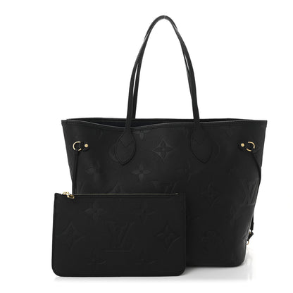 Louis Vuitton Empreinte Monogram Giant Neverfull MM Black 3 of 12