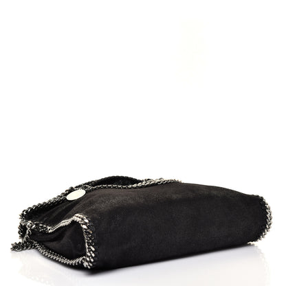 Stella McCartney Embellished Shaggy Deer Small Falabella Fold Over Tote Black 4 of 10
