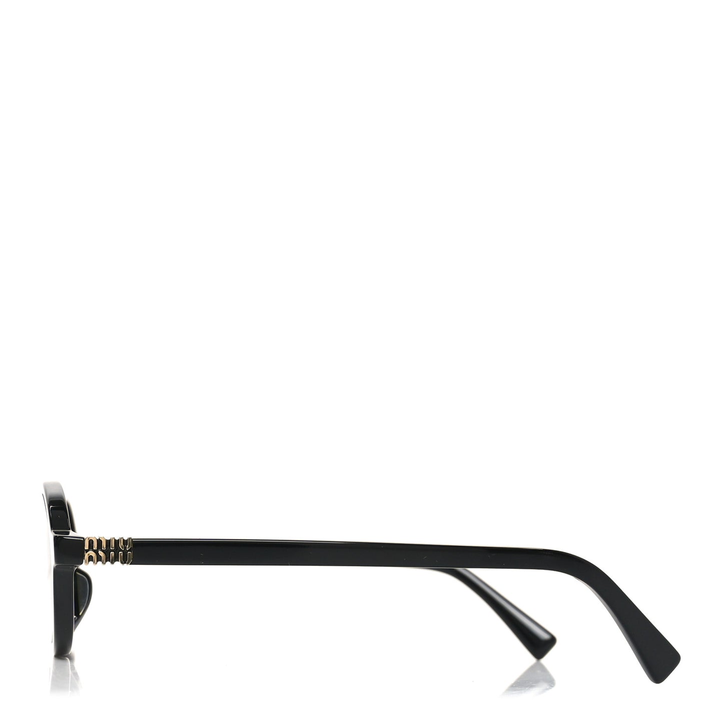 Acetate Oval Regard Sunglasses SMU04Z Black