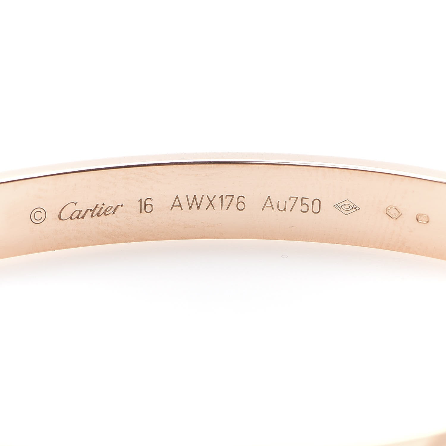 Cartier 18K Pink Gold LOVE Bracelet 16 5 of 6