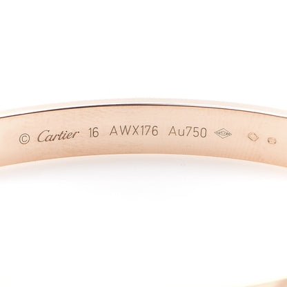 Cartier 18K Pink Gold LOVE Bracelet 16 5 of 6