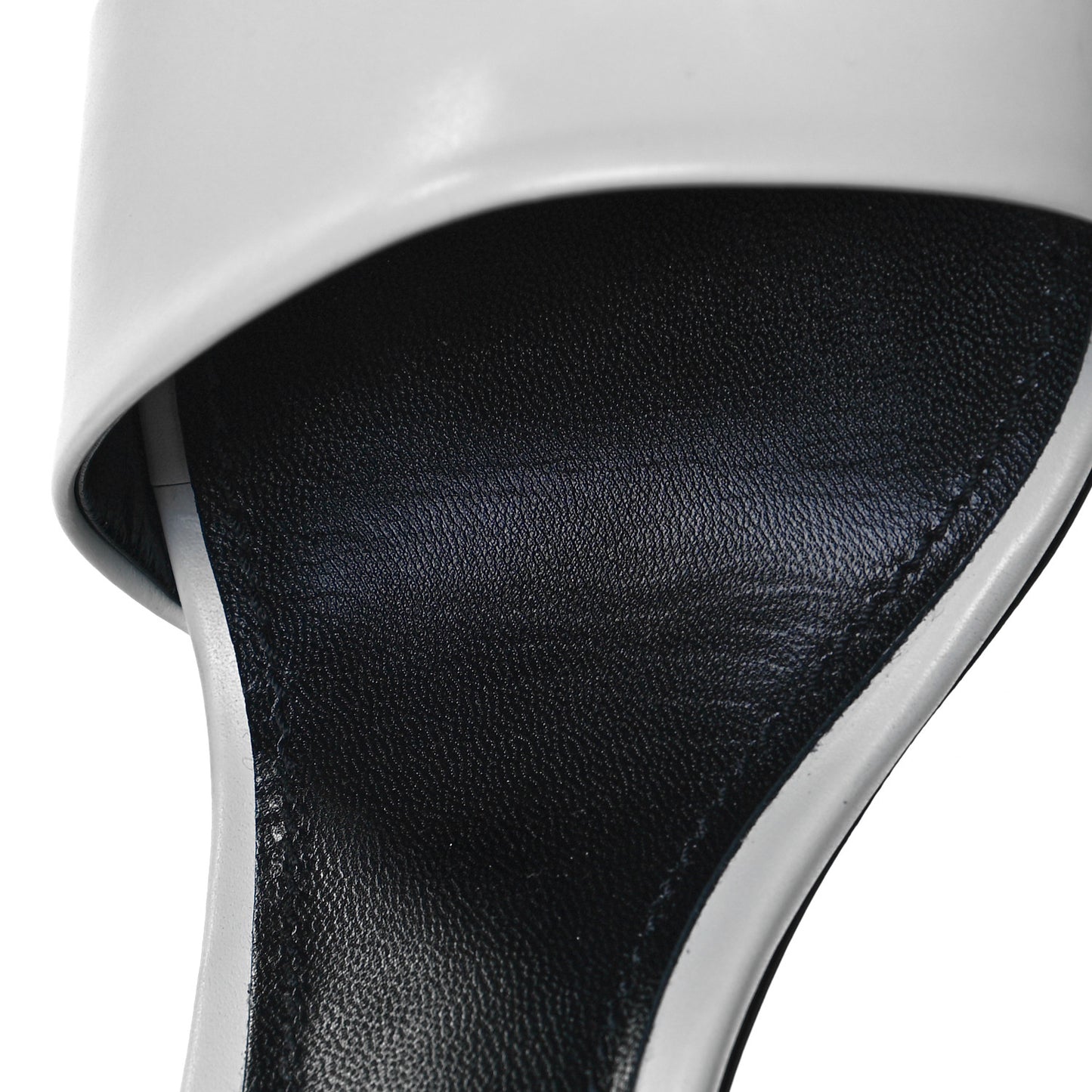 Calfskin Call Back Sandals 39.5 White
