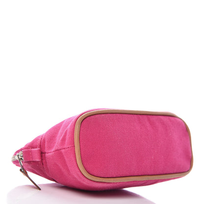 Hermes Cotton Canvas Bolide Travel Cosmetic Pouch 4 of 14