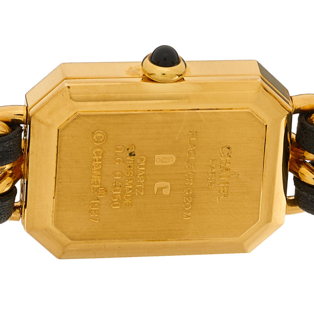 Stainless Steel Lambskin 20mm Chain Premiere Quartz Watch Gold M