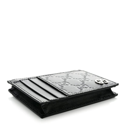 Gucci Guccissima Signature Coin Case Card Holder Black 4 of 8