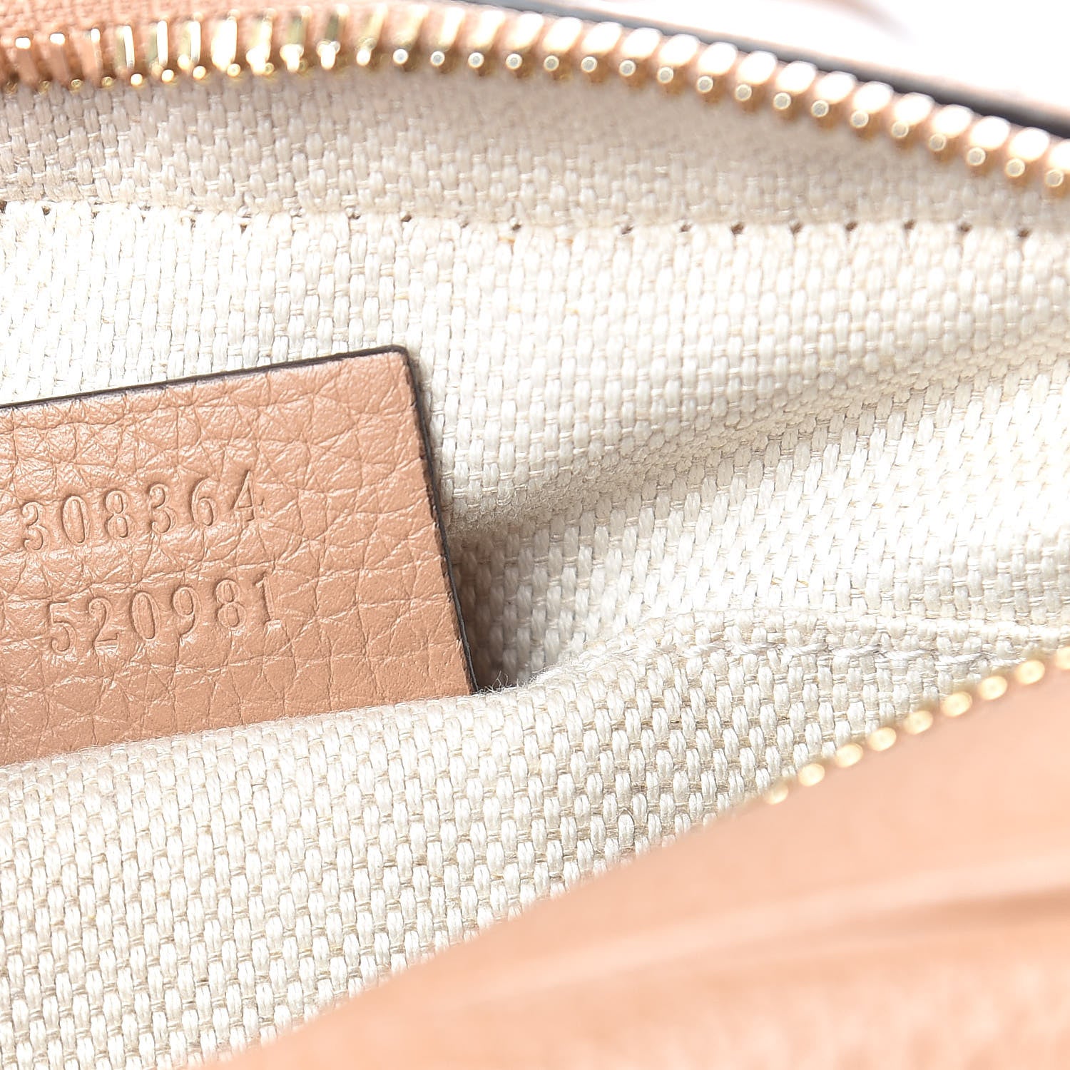 Gucci Pebbled Calfskin Small Soho Disco Bag Camelia 9 of 12