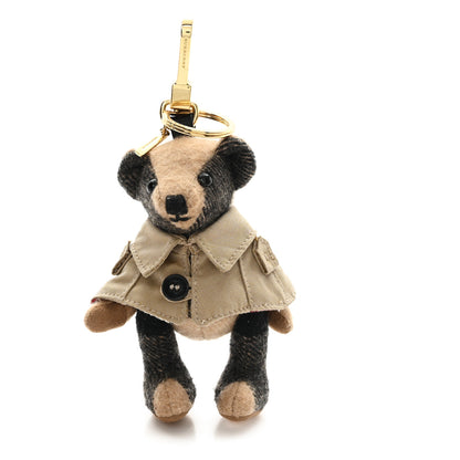 Burberry Cashmere House Check Thomas Bear Poncho Bag Charm Camel 1 of 3