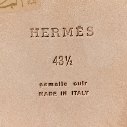 Hermes Calfskin Izmir Mens Sandals 43.5 Gold 6 of 7