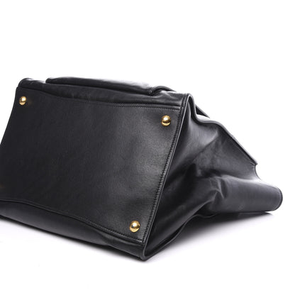Prada City Calf Front Pocket Tote Black 6 of 9