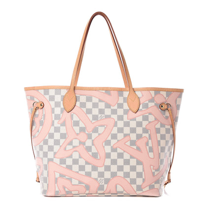 Louis Vuitton Damier Azur Tahitienne Neverfull MM 3 of 13