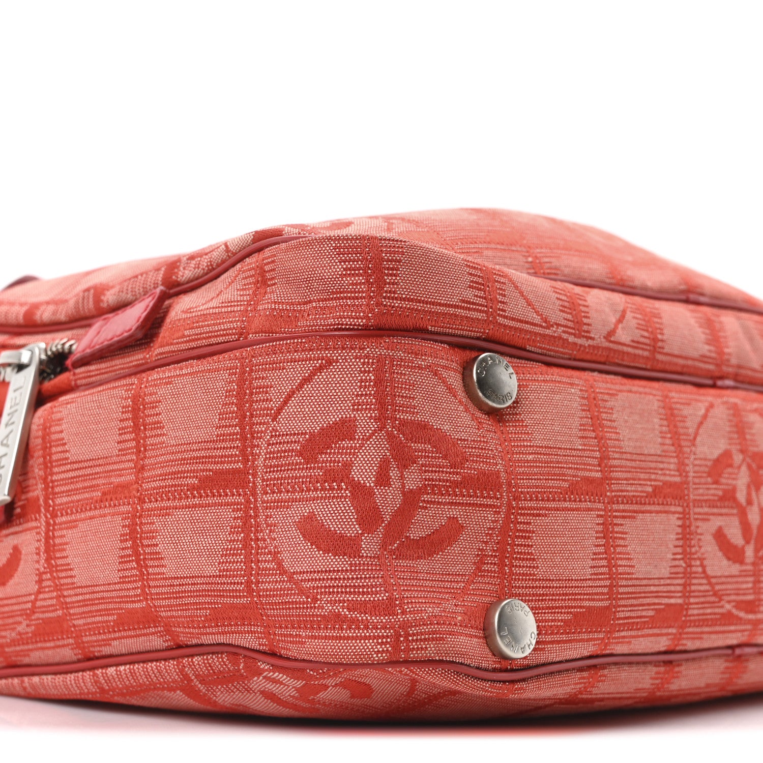 Chanel Nylon Small Travel Tote Red 9 of 10