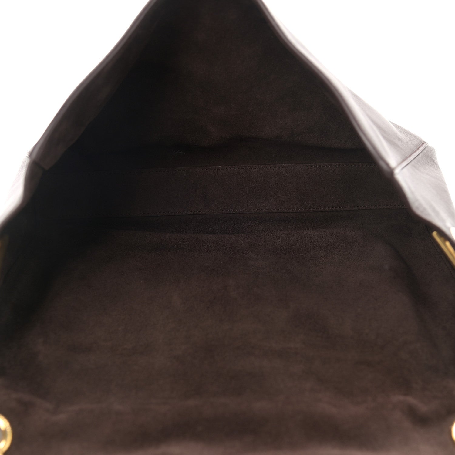 Saint Laurent Smooth Calfskin Suede Medium Reversible Monogram Kate Satchel Military Brown 5 of 15