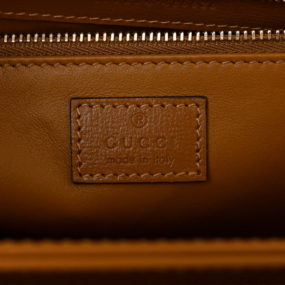 Gucci Suede Shearling Horsebit 1955 Shoulder Bag Honey Beige Milk 6 of 9