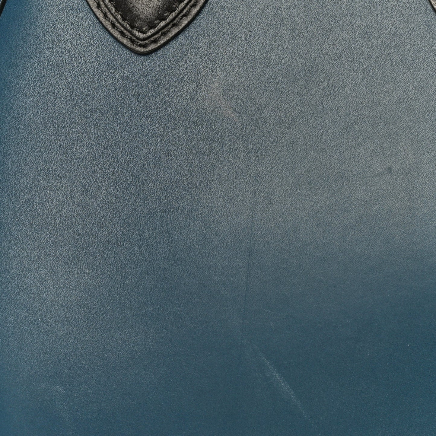 Smooth Calfskin Mini Bi-Color Luggage Ocean Blue