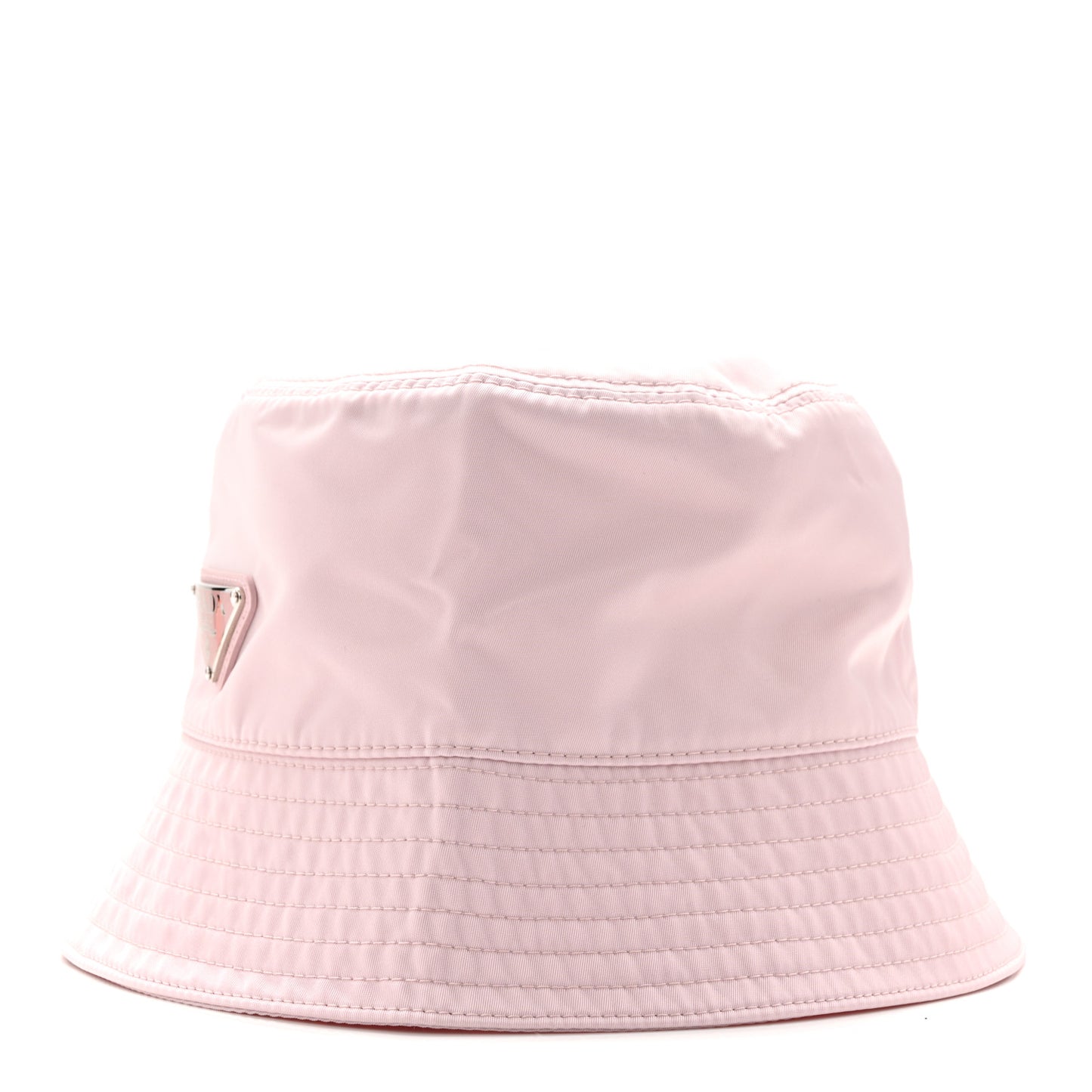 Re-Nylon Metal Triangle Logo Womens Bucket Hat L Alabastro