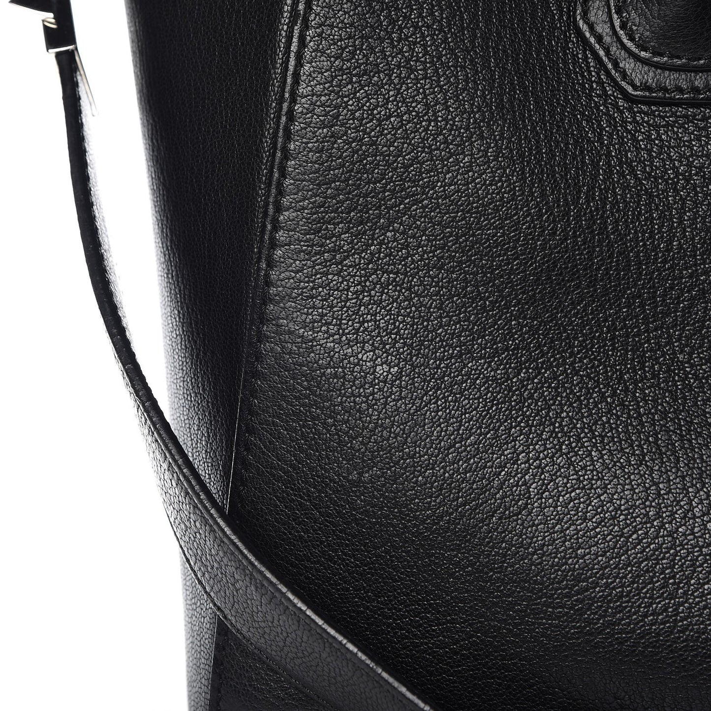 Sugar Goatskin Medium Antigona Black