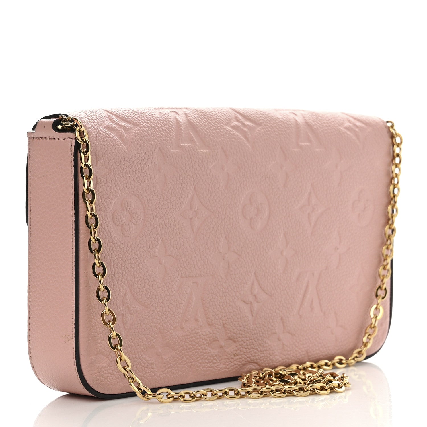 Louis Vuitton Empreinte Pochette Felicie Chain Wallet Rose Poudre 4 of 12