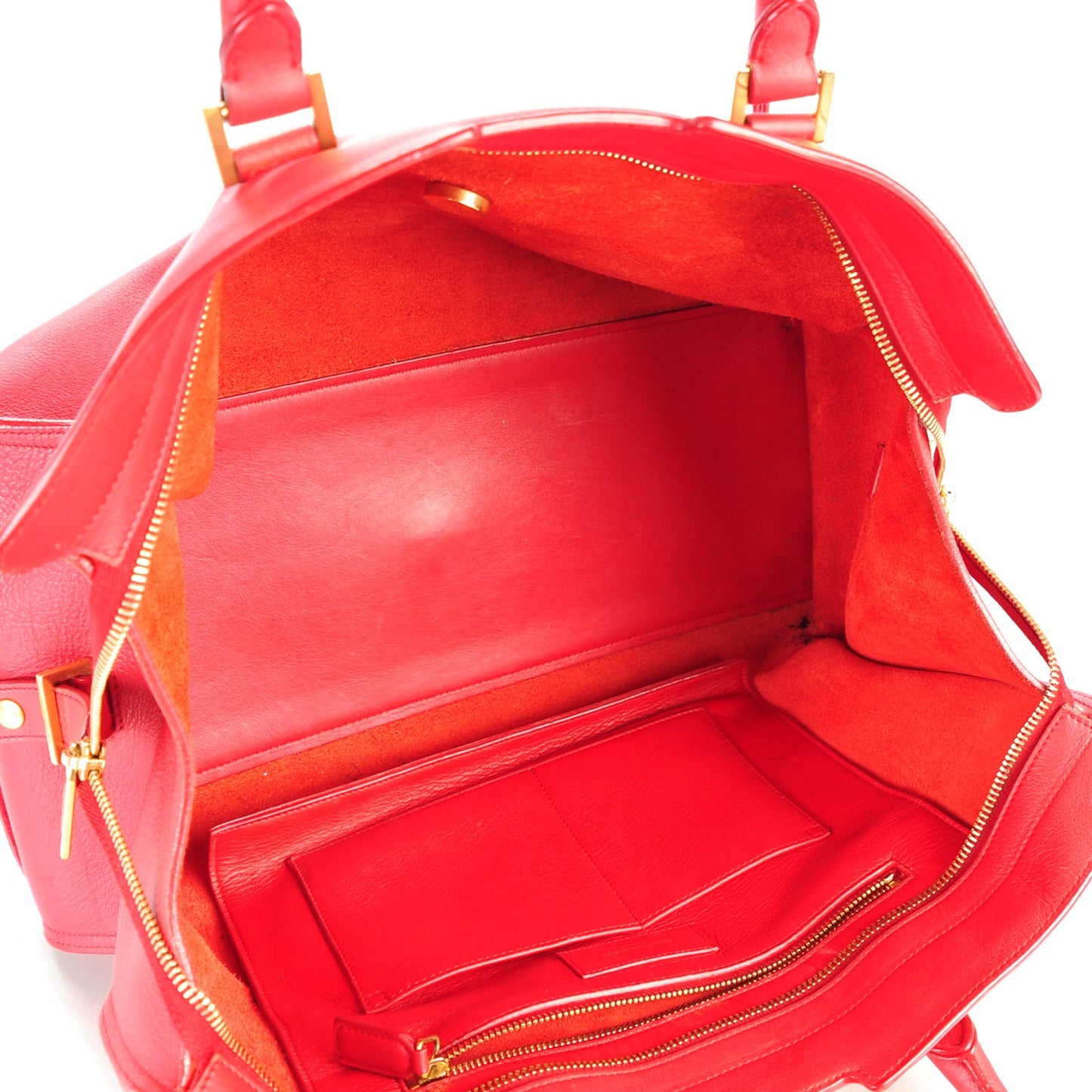 Calfskin Medium Classic Cabas Y Red