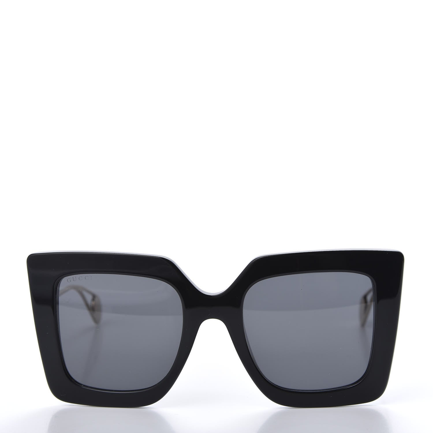 Gucci Acetate Oversize Square Frame GG0435S Sunglasses Black 2 of 8