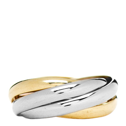 Cartier 18K Pink Yellow White Gold Five Band Les Must De Cartier Trinity Ring 49 4.75 3 of 4