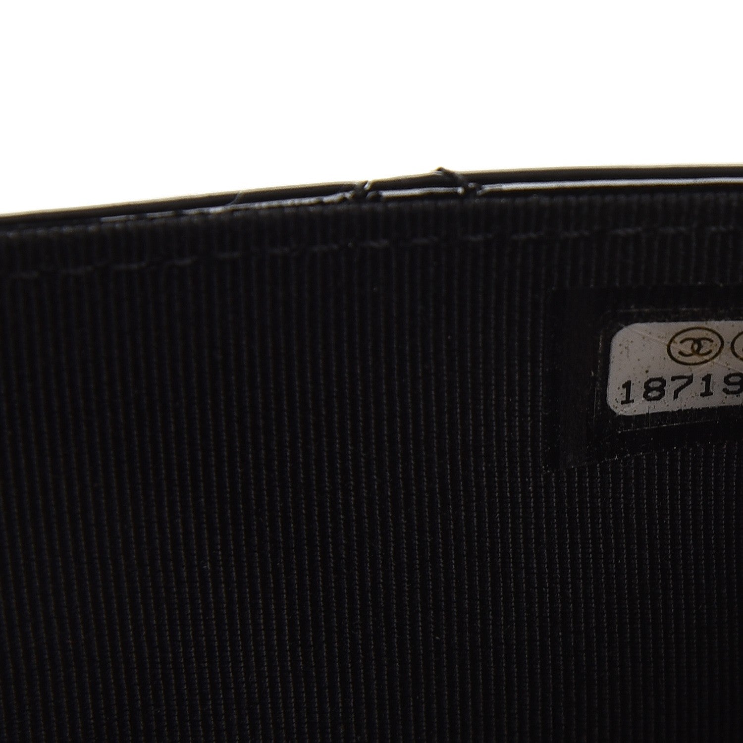 Chanel Patent Quilted Wallet On Chain WOC Black 9 of 9