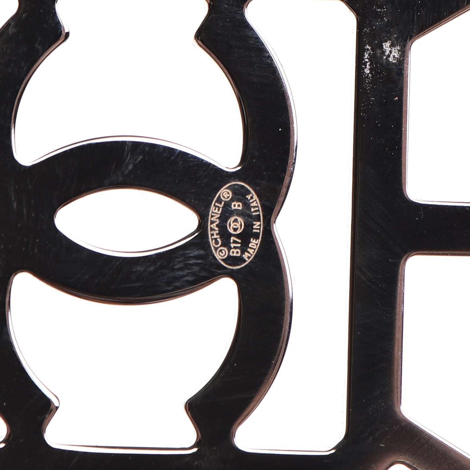 Chanel Metal Strass Perfume Bottle CC Brooch Silver 4 of 5