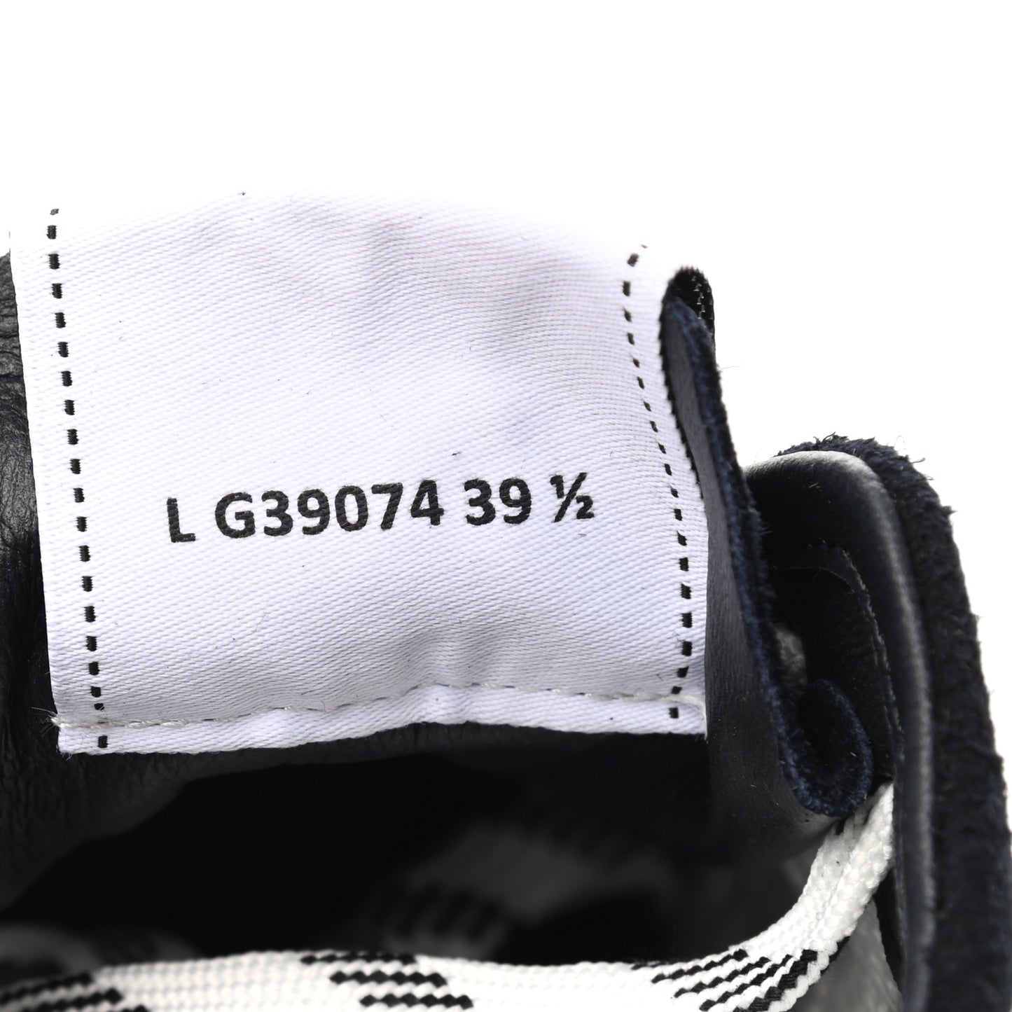 Fabric Suede Kidskin CC Sneakers 39.5 Navy White