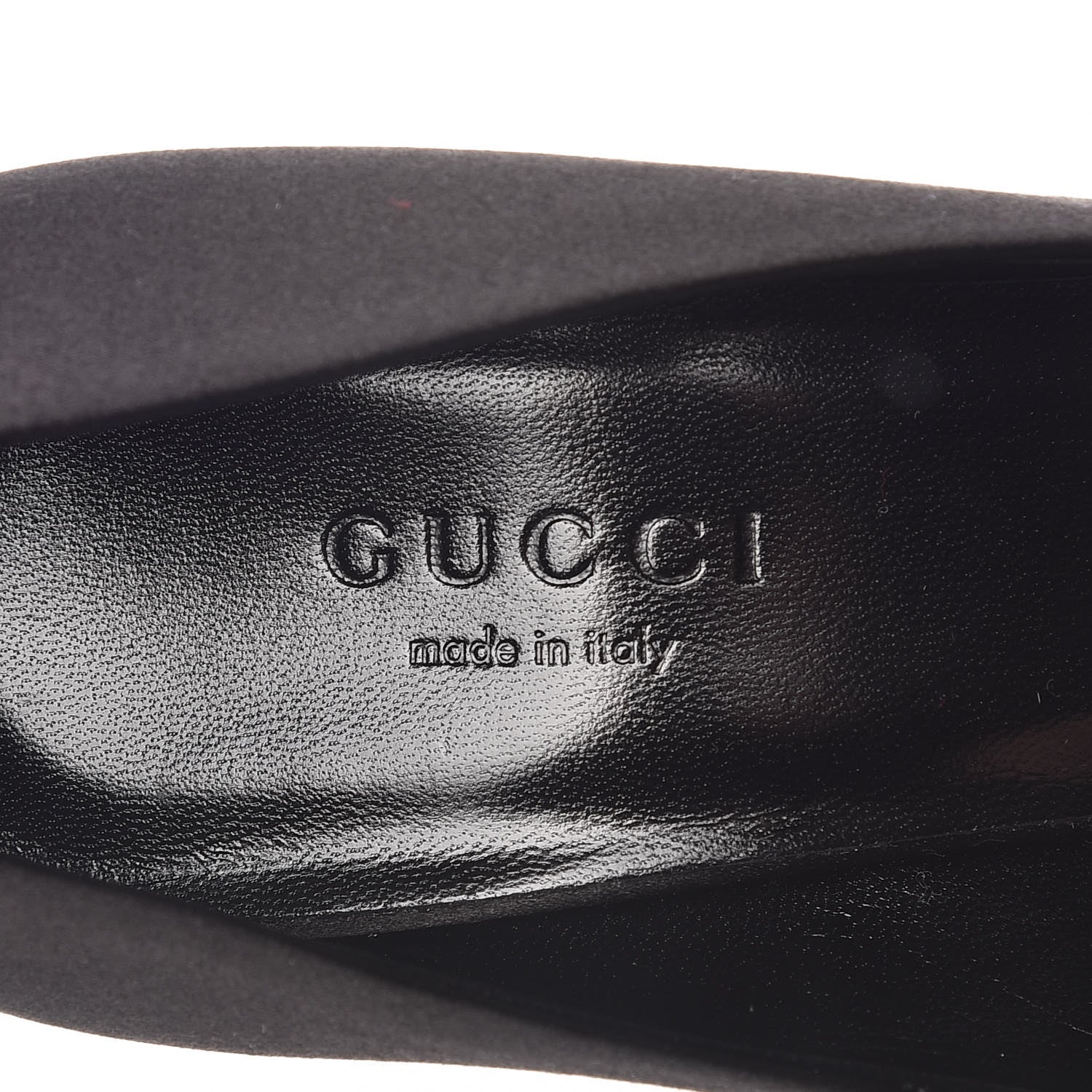 Gucci Satin Crystal Bow Pumps 35 Black 6 of 9