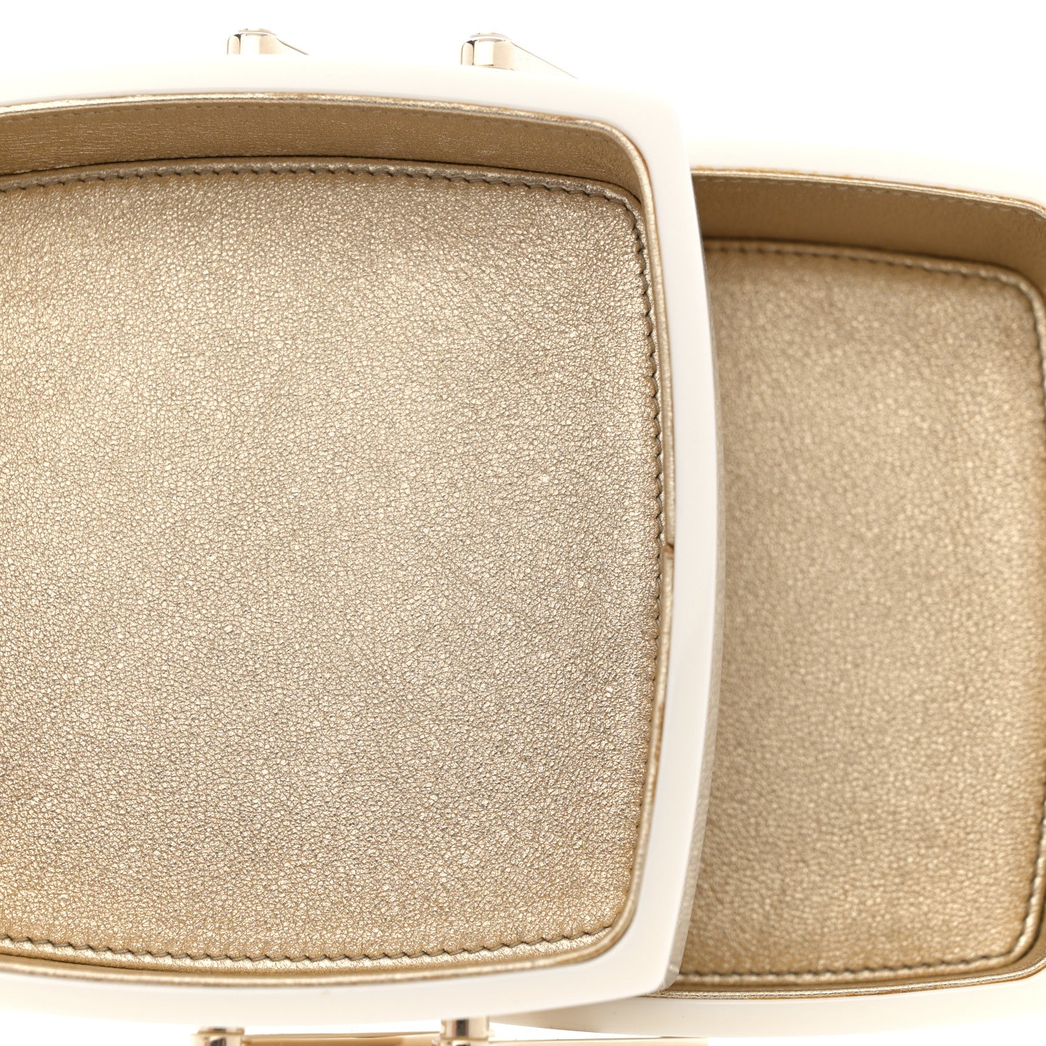 Chanel Plexiglass Vanity Box Ivory 5 of 9