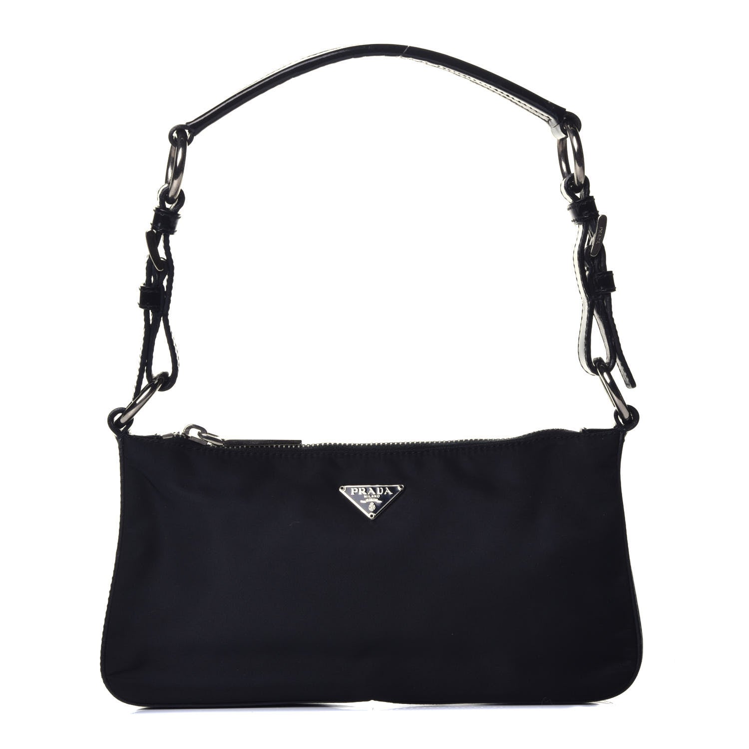 Prada Tessuto Nylon Pochette Black 1 of 8