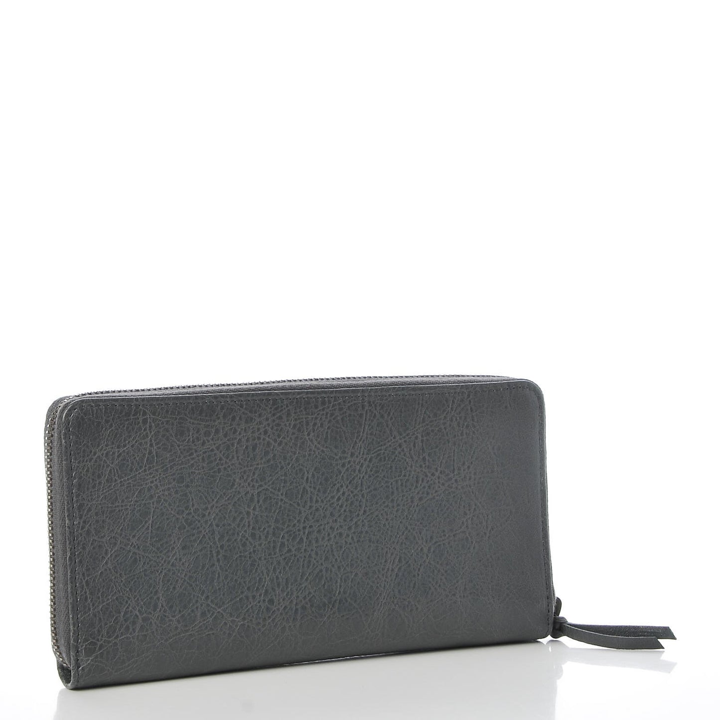 Agneau Classic Hardware Continental Zip Around Wallet Gris Tarmac