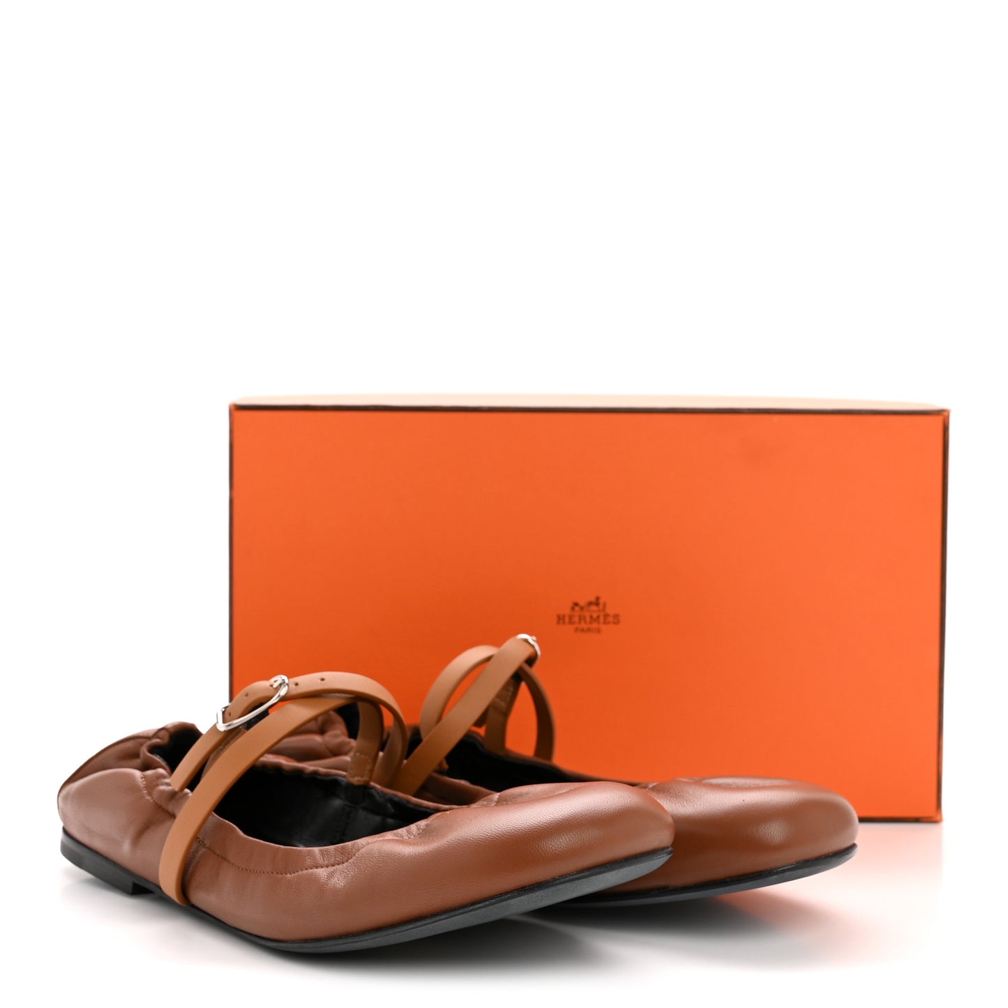 Nappa Calfskin Jolly Ballerina Flats 38 Gold Naturel