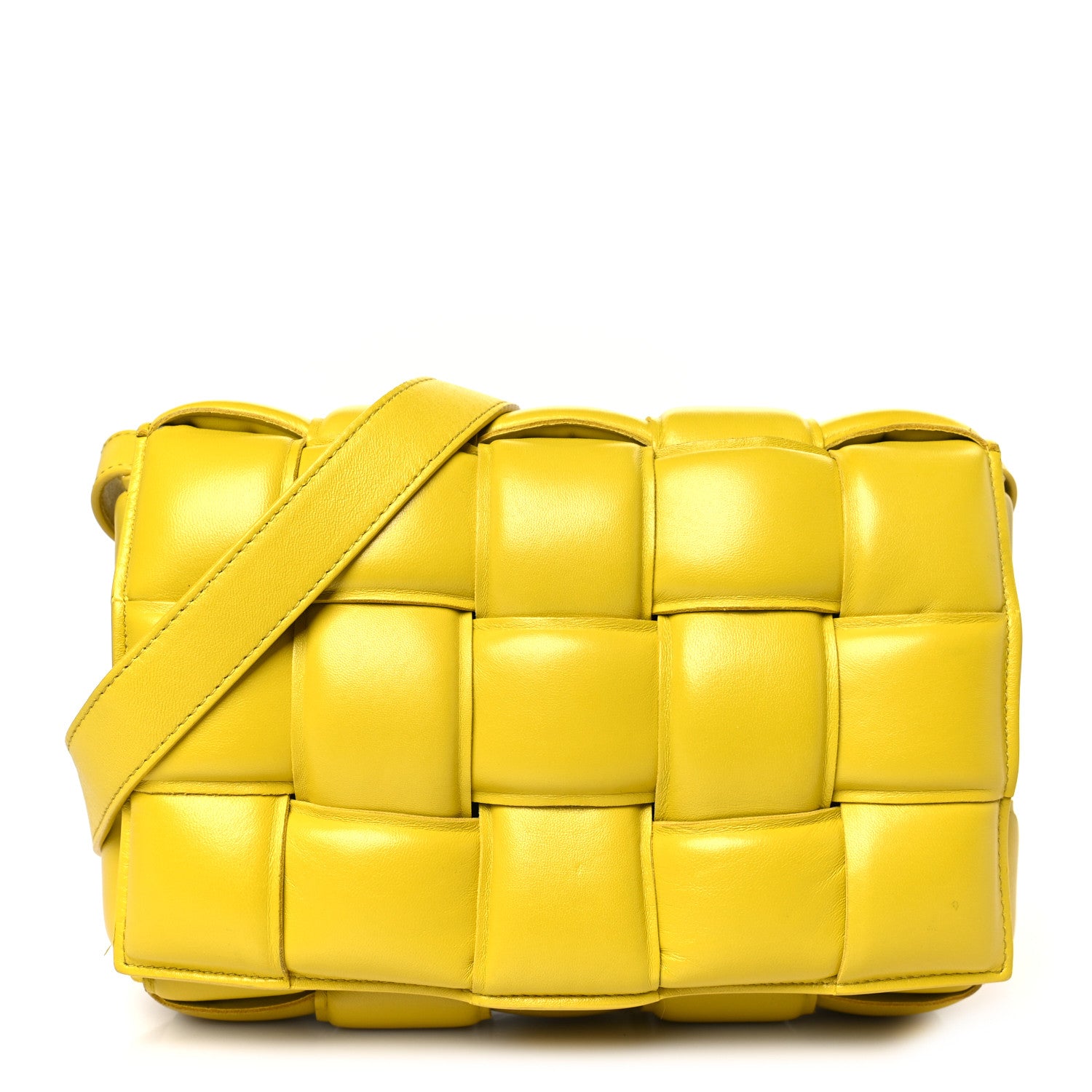 Bottega Veneta Nappa Maxi Intreccio Padded Cassette Crossbody Bag Buttercup 1 of 9