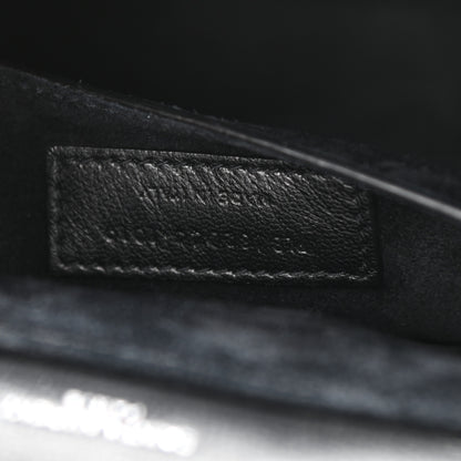 Saint Laurent Smooth Calfskin Suede Medium Bellechasse Black 7 of 11