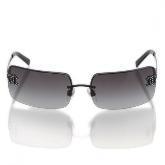 Chanel Crystal CC Logo Sunglasses 4104-B 4 of 9