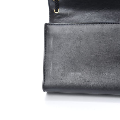 Saint Laurent Calfskin Rope Monogram Cassandre Clutch Black 9 of 14