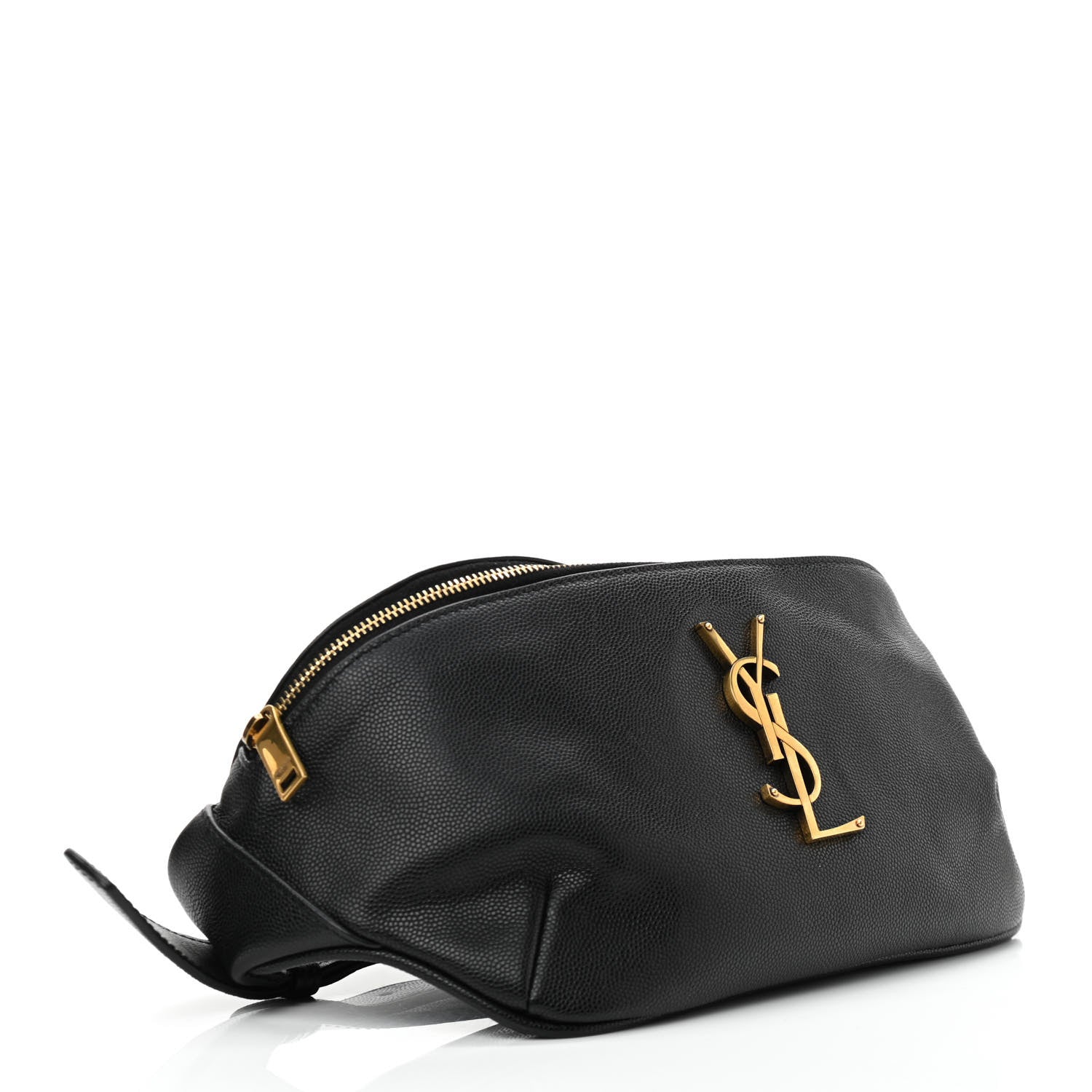 Saint Laurent Grain De Poudre Monogram Belt Bag Black 4 of 15