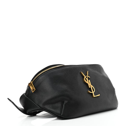 Saint Laurent Grain De Poudre Monogram Belt Bag Black 4 of 15