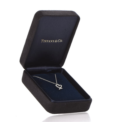 Tiffany 18K White Gold Diamond Mini Paloma Picasso Loving Heart Pendant Necklace 8 of 8