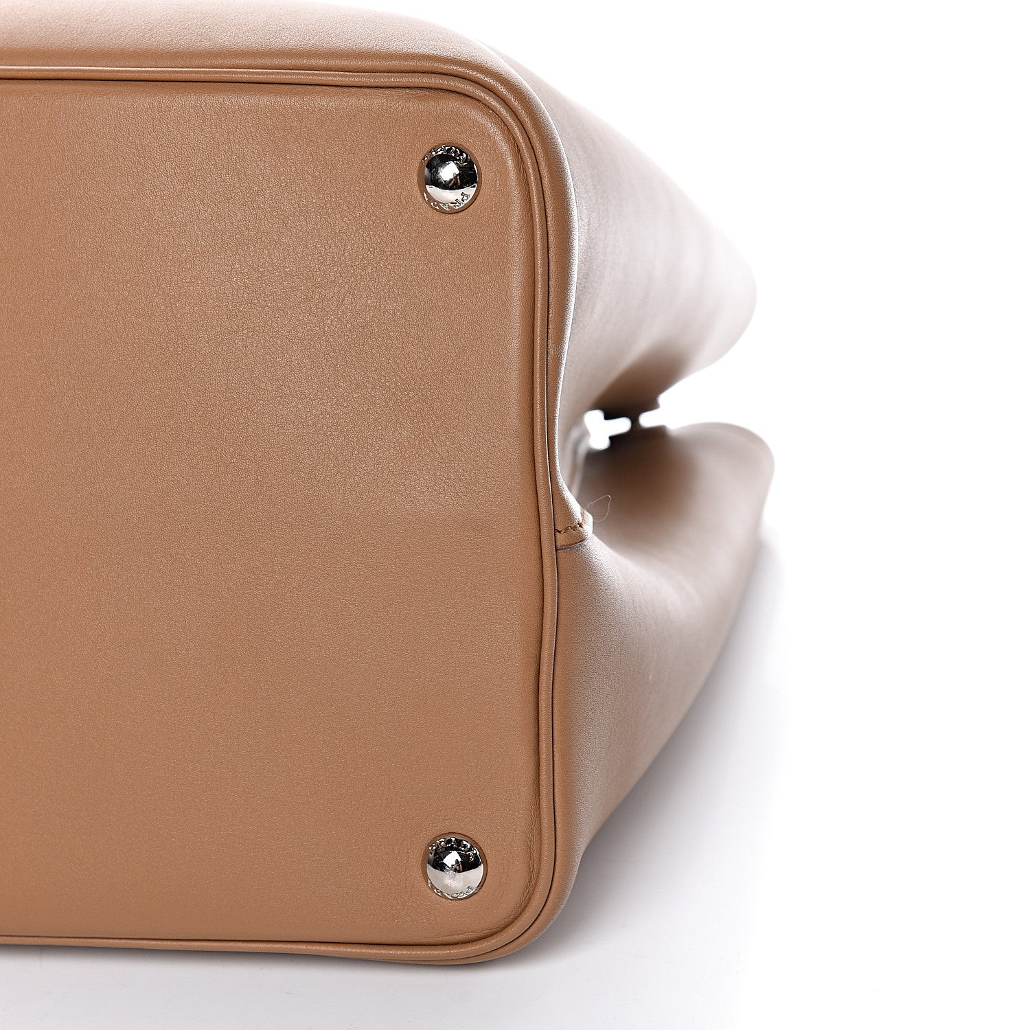 Prada City Calfskin Large Double Bag Caramel Fuoco 12 of 14