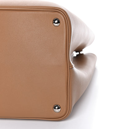 Prada City Calfskin Large Double Bag Caramel Fuoco 12 of 14