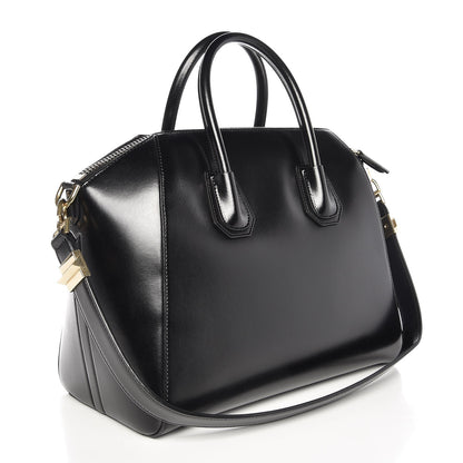 Givenchy Shiny Lord Calfskin Medium Antigona Black 4 of 8