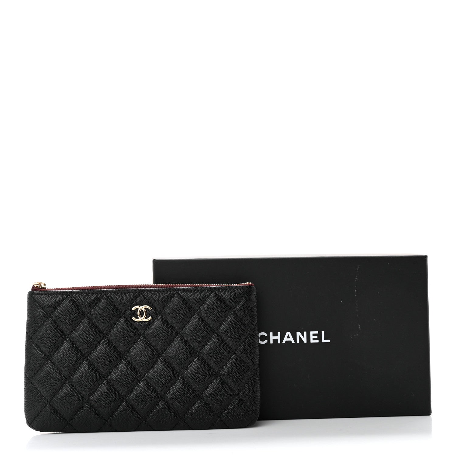 Chanel Caviar Quilted Cosmetic Case Black 9 of 9