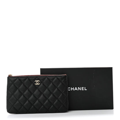 Chanel Caviar Quilted Cosmetic Case Black 9 of 9