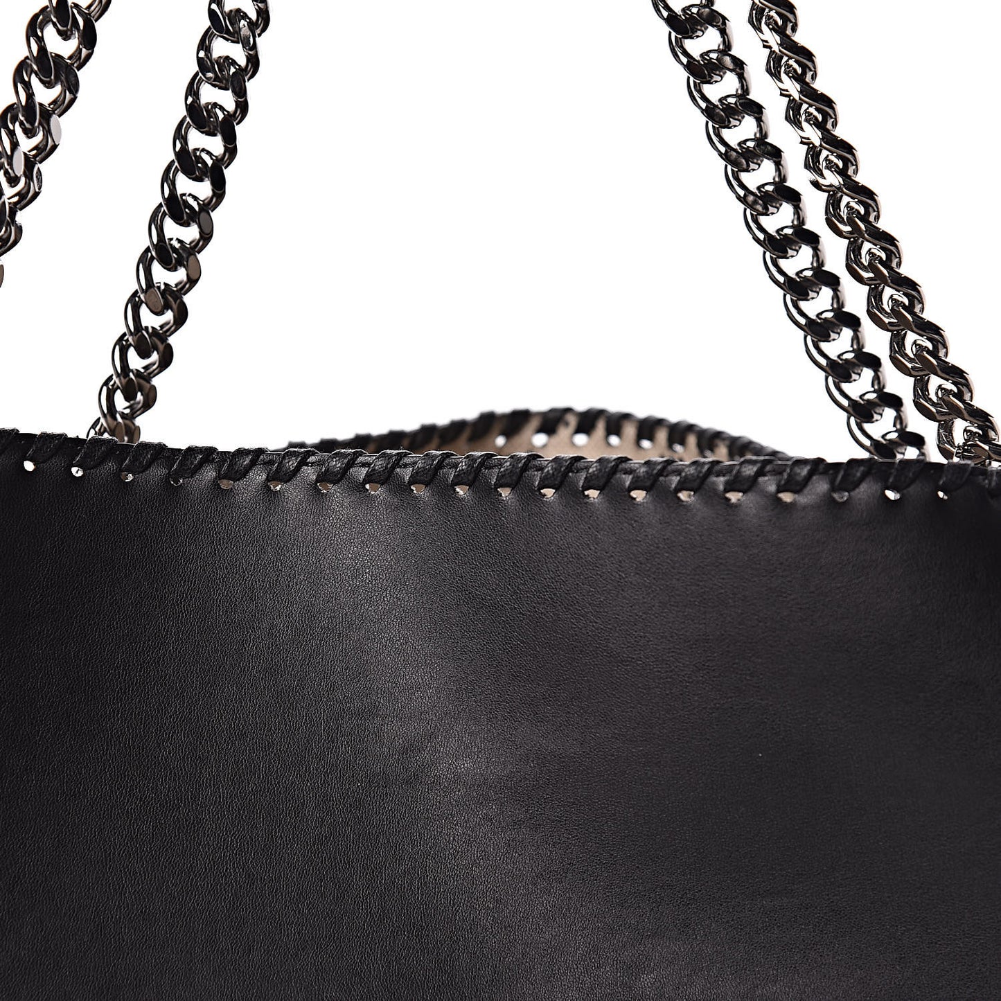 Alter Nappa Falabella Fine Chain Tote Black