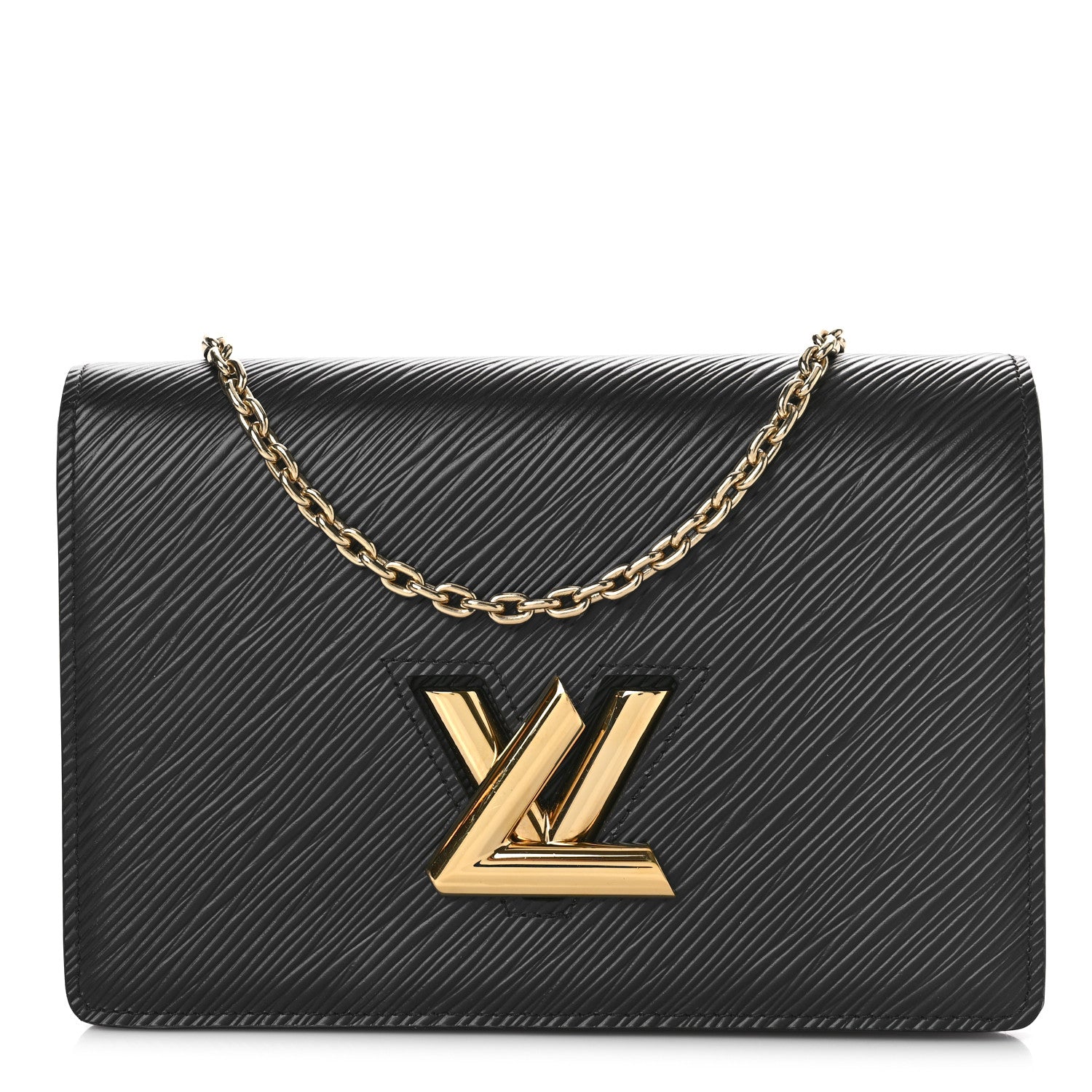 Louis Vuitton Epi Twist Belt Chain Wallet Black 1 of 9