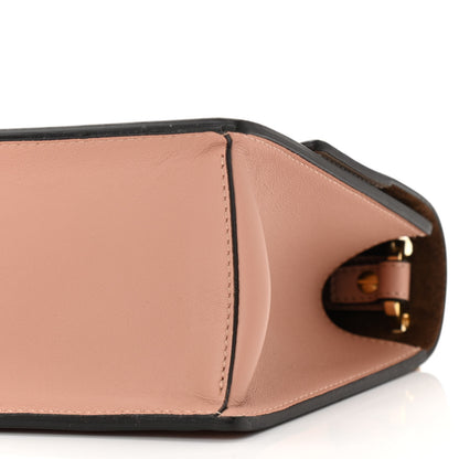 Fendi Vitello Grace Matte Small Kan U Shoulder Bag Rosa Bourbon 9 of 9