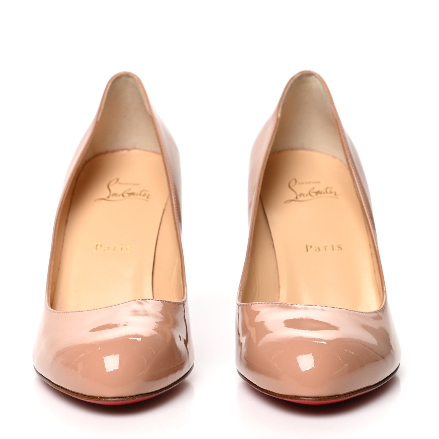 Christian Louboutin Patent Simple 70 Pumps 39 Nude 2 of 9